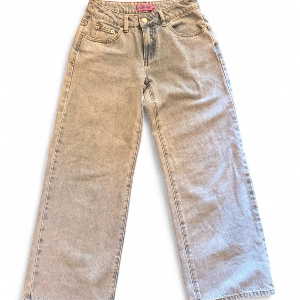 Edikted Light Wash Wide Leg Jeans Size 25